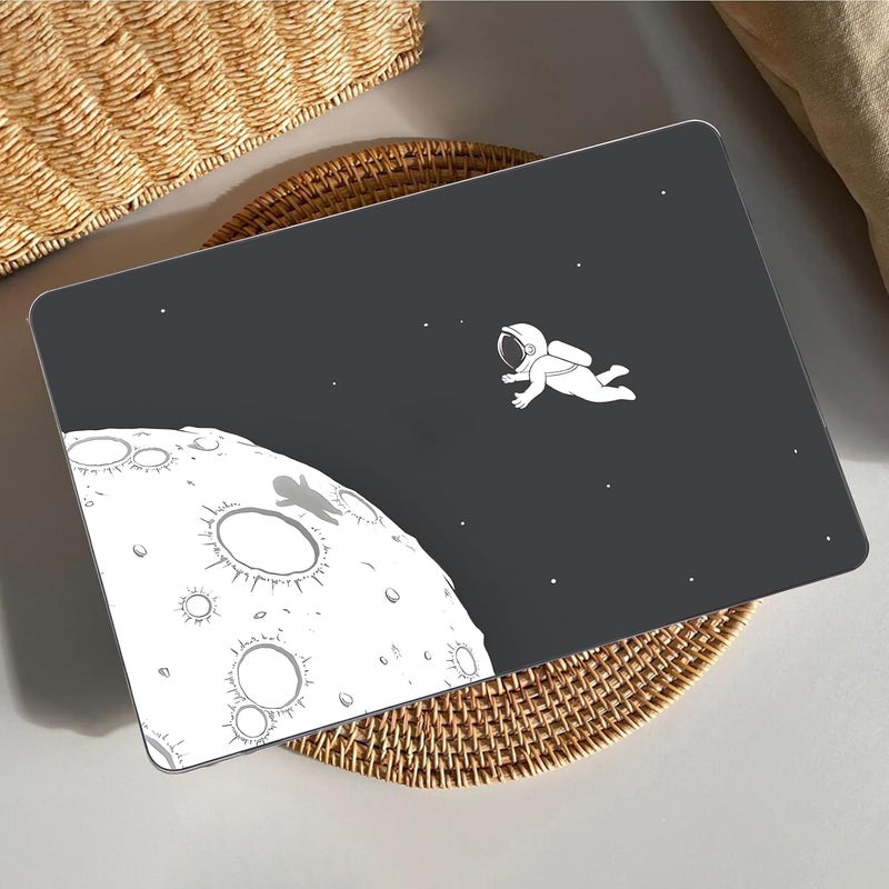AKIT Compatible with MacBook Air 13 inch Case 2026 2025 2024-2022 M4 M3 M2 A3240 A3113 A2681, Pattern Hard Shell Laptop Case+Screen Protector+Keyboard Cover for MacBook Air 13.6 inch, Astronaut - Image 3